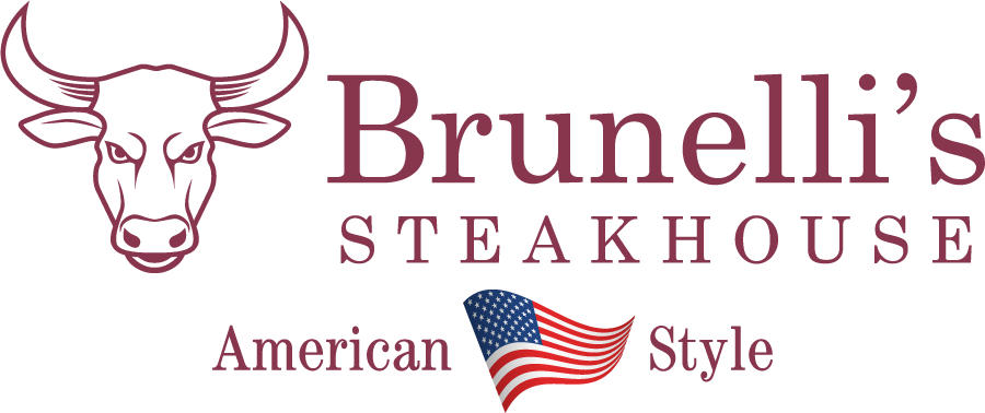 Logotipo horizontal Brunelli's Steakhouse